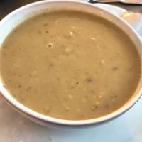 Endive and chestnut soup at IZBA in Perigueux