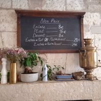 You can choose what to eat at the menu at IZBA in Perigueux