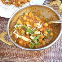 Chickpeas at New Yak and Yeti in Berlin