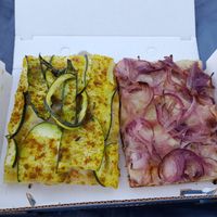 Curry zucchini and onion at Staglio in Lugano