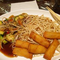Noodles, stir fry and spring rolls at Asiaexpress Oishiibar in Heppenheim