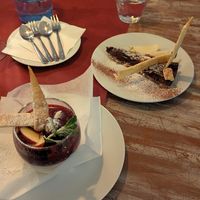 Homemade desserts at Marie e Oli's in Armacao De Pera