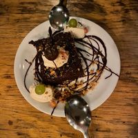 Moelleux au chocolat noir & fleur de sel at Soya Cantine Bio in Paris