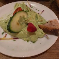 pesto tofu dip!  at Soya Cantine Bio in Paris