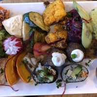 Mezze plate  at Soya Cantine Bio in Paris