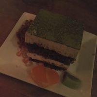 Matcha tiramisu  at Soya Cantine Bio in Paris