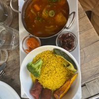 Couscous was tasty but not mind blowing at Soya Cantine Bio in Paris