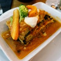 Lasagna at Soya Cantine Bio in Paris