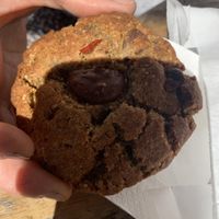 Choc hazelnut cookie   at Soya Cantine Bio in Paris