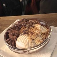 Chocolate dessert   at Soya Cantine Bio in Paris