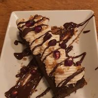 Chocolate cake at Soya Cantine Bio in Paris