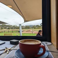 Really wonderful coffee at Turners Beach Berry Patch in Turners Beach