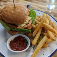 Vegan schnitzel at Sweet-Ness Cafe in Wynyard