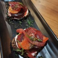 Escalibada en pan de centeno. at MESTIZA in Valencia