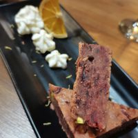 Beetroot cake. at MESTIZA in Valencia