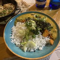 Arroz con verduras y curry  at MESTIZA in Valencia
