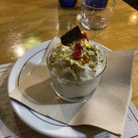 Cheesemousse vegana  at MESTIZA in Valencia