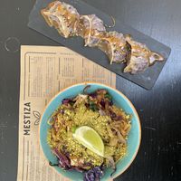 Phad Thay & Gyozas  at MESTIZA in Valencia