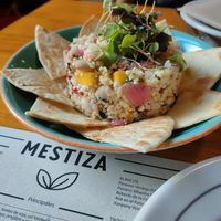 Tabouleh raw de coliflor y mango at MESTIZA in Valencia