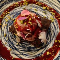 Brownie as dessert at MESTIZA in Valencia