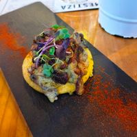 mini arepa at MESTIZA in Valencia