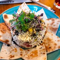 super delicious raw cauliflower tartare at MESTIZA in Valencia