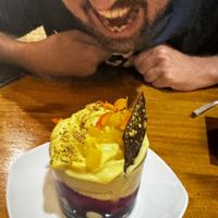 Mousse de mango  at MESTIZA in Valencia