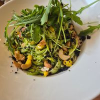 Zucchini noodles at MESTIZA in Valencia