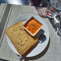 Braad with spread comes before the starter at L'Atelier in Mecina Fondales