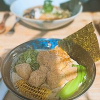 Sesame Miso Shoyu with crispy tofu 🤭  at Maneki in Worcester