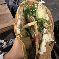 Vegan crepe with artichoke   at BRETONNE - ברטון קרפרי מקומי in Tel Aviv