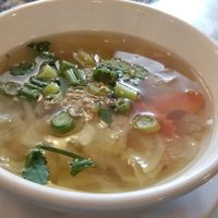 Vegetable soup at Mongkut Thai in San Clemente
