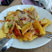 Nachos con heura y queso vegano at Bespoke in El Puerto De Santa Maria