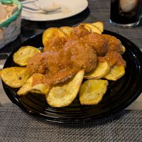Aubergine neatballs at Bespoke in El Puerto De Santa Maria
