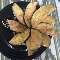 Berenjena (viene con hummus pero nosotras pedimos sin hummus)  at Bespoke in El Puerto De Santa Maria