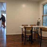 Interior back room at Little Black Heart Coffee  in North Tonawanda