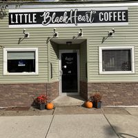 Outside  at Little Black Heart Coffee  in North Tonawanda