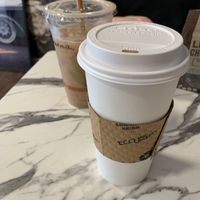 Mocha and cold chai at Little Black Heart Coffee  in North Tonawanda