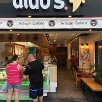 Store front  at Aldo's Gelato in Playa Del Carmen