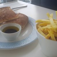 Pane Fresco and Fries at Signor Valentino in Cardiff