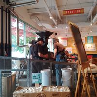 Freshly ground cocoa at Maison Marou Saigon in Ho Chi Minh City