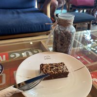 Amazing vegan brownie  at Maison Marou Saigon in Ho Chi Minh City
