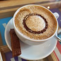 Cashew cappuccino at Maison Marou Saigon in Ho Chi Minh City