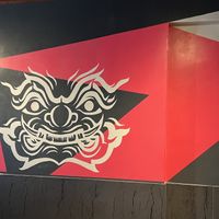 Interior mural   at Chai Yo Thai Vegetarian in San Mateo