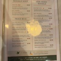 Menu 2 at Chai Yo Thai Vegetarian in San Mateo