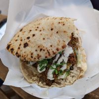 Falafel Pita Sandwich at Hummus Bar - Bartok in Budapest