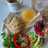 Breakfast platter, coffee or tea included, second cup is also included. at Kariranta in Lahti