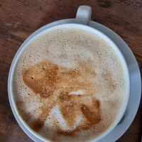 Oatmylk latte at Passey's Coffee Company in Edinburgh