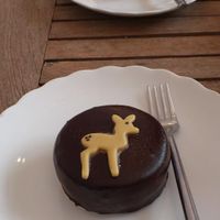 a Bambi nougat cake at Princess SchokoBar in Munich
