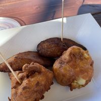 Cauliflower and plantains at Island Spice Vegan 707 in Hopland